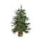 3ft. Pre-Lit Viella Norway Spruce Artificial Christmas Tree in Burlap Base, Clear Lights